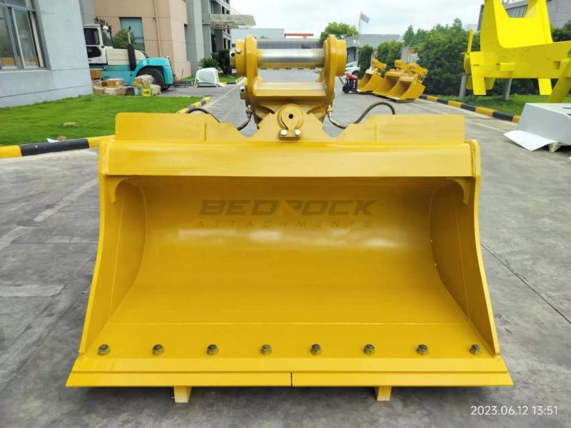 Bucket, Ditch Cleaning, 72” EXCAVATOR TILT DITCH CLEANING BUCKET FITS CAT 320 ...