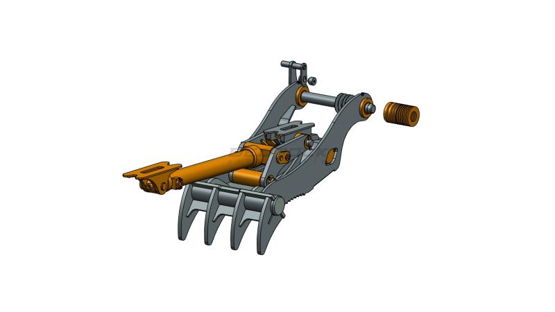 Thumb, 3 TEETH PARTIAL ROTATION THUMB 36” PIN GRABBER 311 312 314