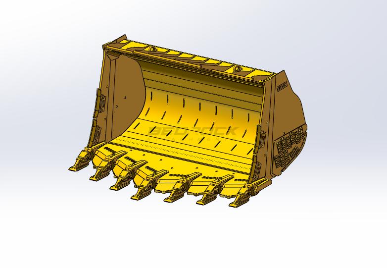 Bucket, Loader Spade Nose Rock Bucket Pin on, CAT 992, 13m3, 193in