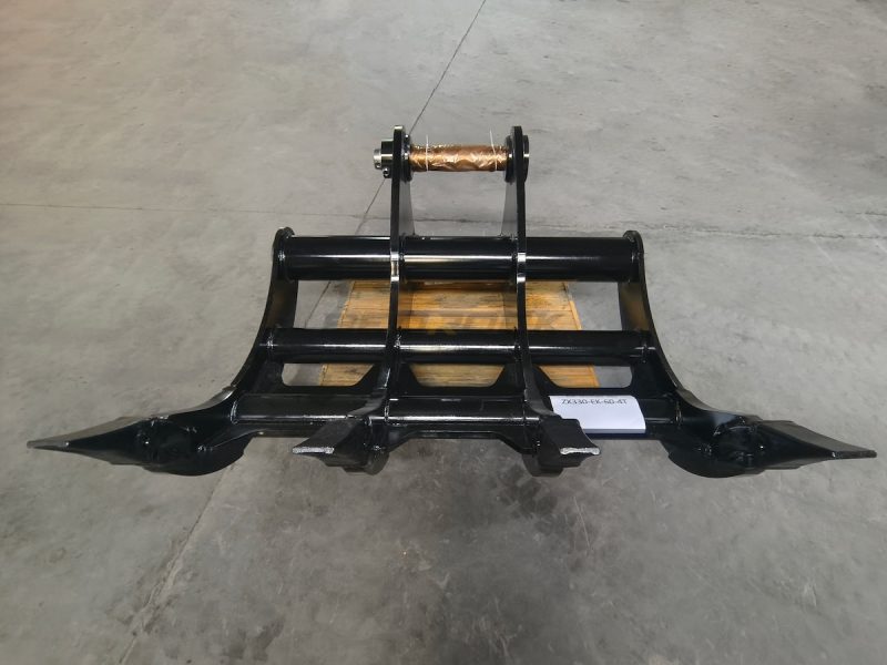 Rake, Excavator Rake for JD 330 60in, 2 x 100mm Pins